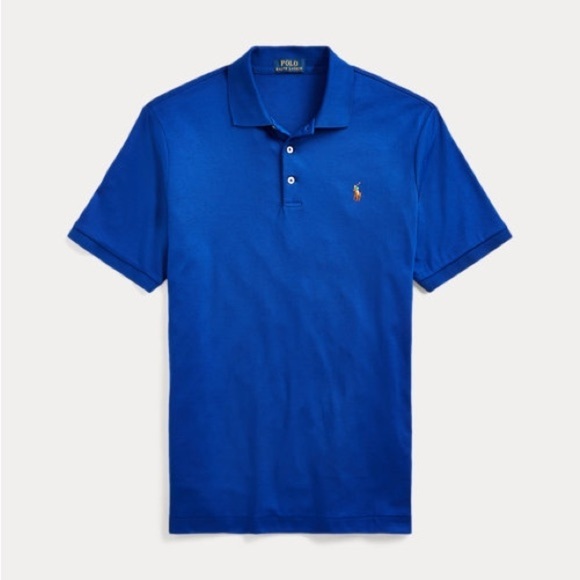 Polo Ralph Lauren Blue Classic Soft Cotton Polo Shirt XL - Picture 11 of 11